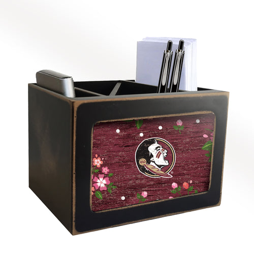 Florida State Seminoles Floral Desktop Organizer