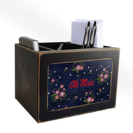 Ole Miss Rebels Floral Desktop Organizer