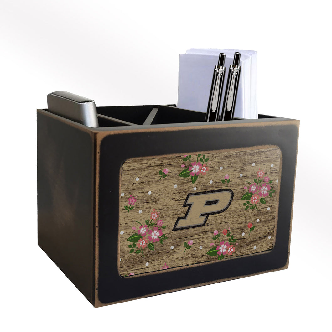 Purdue Boilermakers Floral Desktop Organizer