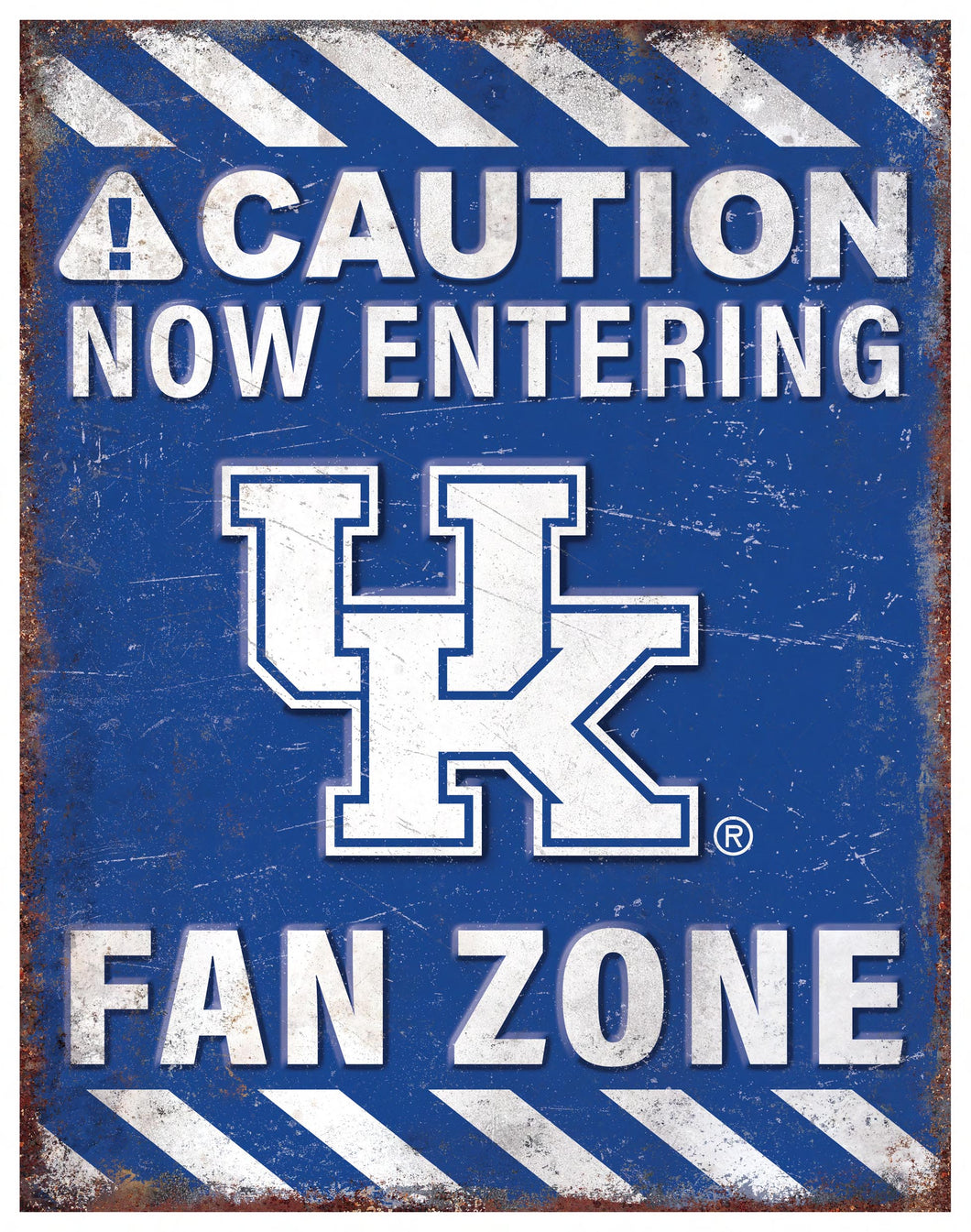 Kentucky Wildcats Fan Zone Metal Sign - 12
