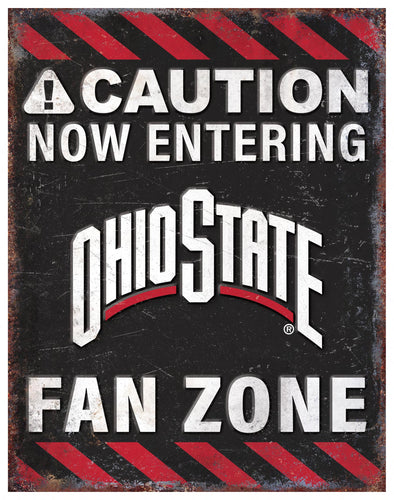 Ohio State Buckeyes Fan Zone Metal Sign - 12