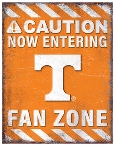 Tennessee Volunteers Fan Zone Metal Sign - 12"x18"