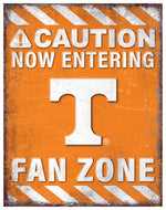 Tennessee Volunteers Fan Zone Metal Sign - 12"x18"