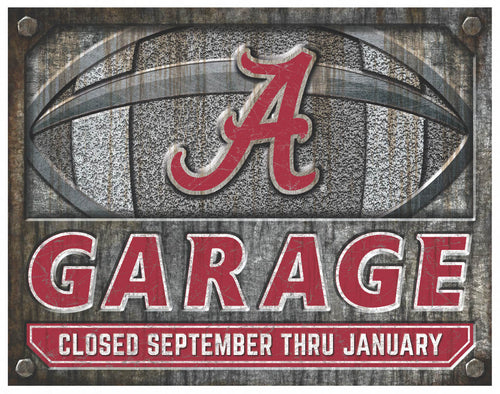 Alabama Crimson Tide Garage Metal Sign - 12