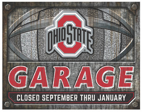 Ohio State Buckeyes Garage Metal Sign - 12