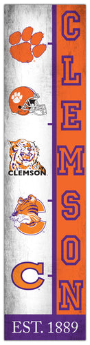 Clemson Tigers Team Logo Evolution Wood Sign -  6