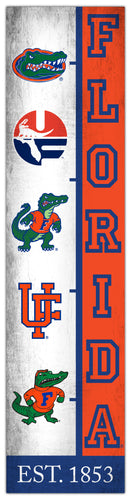 Florida Gators Team Logo Evolution Wood Sign -  6