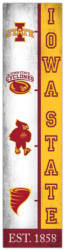 Iowa State Cyclones Team Logo Evolution Wood Sign -  6