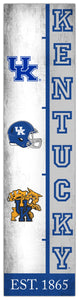 Kentucky Wildcats Team Logo Evolution Wood Sign -  6"x24"