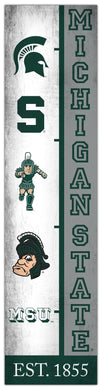 Michigan State Spartans Team Logo Evolution Wood Sign -  6