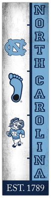 North Carolina Tar Heels Team Logo Evolution Wood Sign -  6