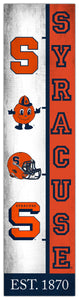 Syracuse Orange Team Logo Evolution Wood Sign -  6"x24"