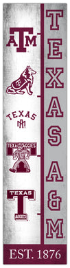Texas A&M Aggies Team Logo Evolution Wood Sign -  6