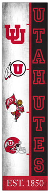 Utah Utes Team Logo Evolution Wood Sign -  6