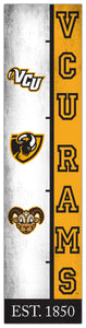 VCU Rams Team Logo Evolution Wood Sign -  6"x24"