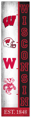Wisconsin Badgers Team Logo Evolution Wood Sign -  6