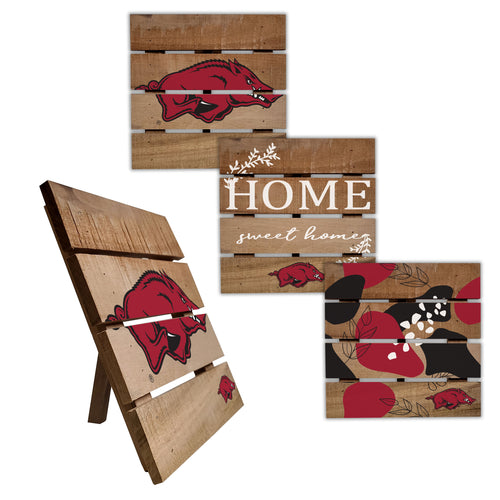 Arkansas Razorbacks Four-Piece Hot Plate Set