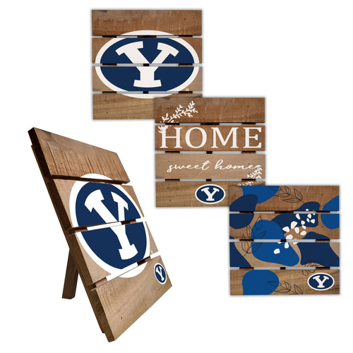 BYU Cougars Four-Piece Hot Plate Set
