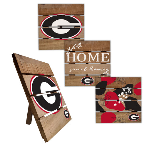 Georgia Bulldogs Four-Piece Hot Plate Set