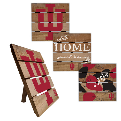 Indiana Hoosiers Four-Piece Hot Plate Set
