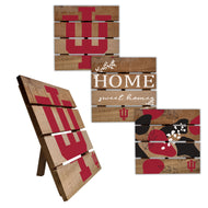 Indiana Hoosiers Four-Piece Hot Plate Set