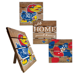 Kansas Jayhawks Four-Piece Hot Plate Set