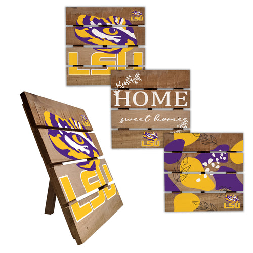 LSU Tigers Four-Piece Hot Plate Set