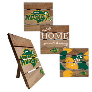 NDSU Bison Four-Piece Hot Plate Set
