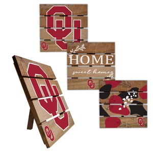 Oklahoma Sooners Four-Piece Hot Plate Set
