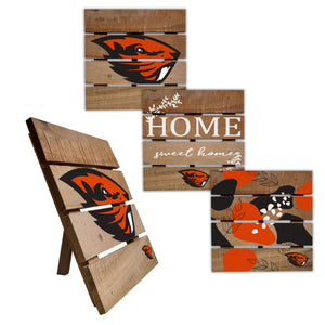 Oregon State Beavers Four-Piece Hot Plate Set