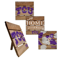 TCU Horned Frogs Four-Piece Hot Plate Set