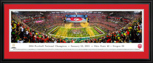 Ohio State Buckeyes 2014 CFP National Champions Panoramic Picture