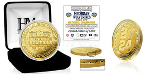 Michigan Wolverines 2023 CFP National Champions Gold Coin