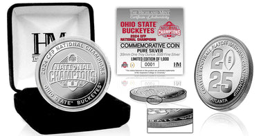 Ohio State Buckeyes 2024 CFP National Champions One Ounce .999 Pure Silver Coin
