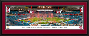 Alabama Crimson Tide 2020 CFP National Champions Panoramic Picture