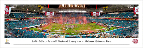 Alabama Crimson Tide 2020 CFP National Champions Panoramic Picture