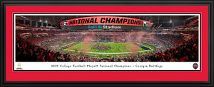 Georgia Bulldogs 2022 CFP National Champions Panoramic Picture