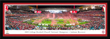 Indiana Hoosiers 2025 CFP National Champions Panoramic Picture