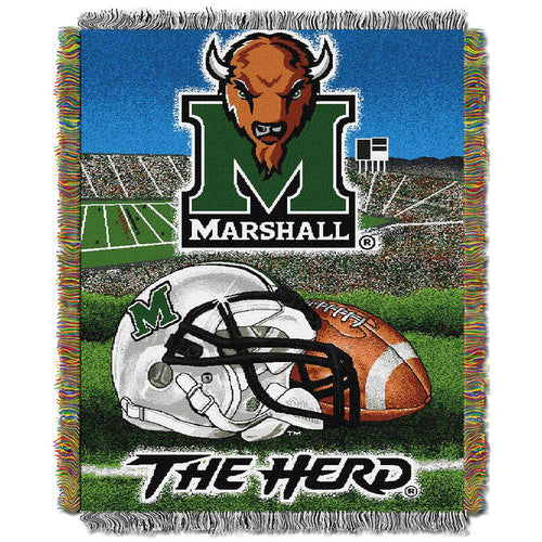 Marshall Thundering Herd Tapestry Throw Blanket -  48