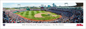 Ole Miss Rebels Baseball 2022 College World Series Champions Panoramic Picture