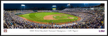 LSU Tigers Baseball 2023 College World Series Champions Panoramic Picture