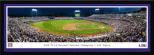LSU Tigers Baseball 2023 College World Series Champions Panoramic Picture