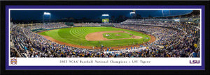 LSU Tigers Baseball 2023 College World Series Champions Panoramic Picture