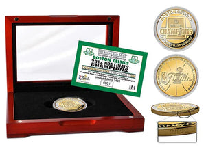Boston Celtics 2024 NBA Champions Gold and Silver Two Tone Coin