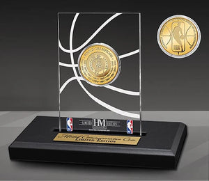 Boston Celtics 18-Time Gold Coin Acrylic Desk Top