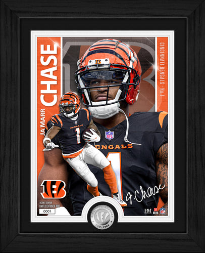 Ja'Marr Chase Cincinnati Bengals Artist Proof Silver Coin Photo Mint