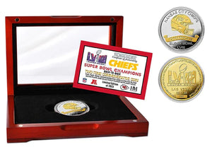 Kansas City Chiefs Super Bowl LVIII Champions Gold and Silver 2-Tone Coin
