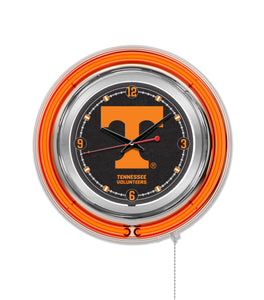 Tennessee Volunteers Double Neon Wall Clock - 15"