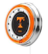Tennessee Volunteers Double Neon Wall Clock - 19"