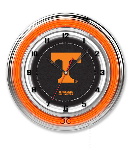 Tennessee Volunteers Double Neon Wall Clock - 19